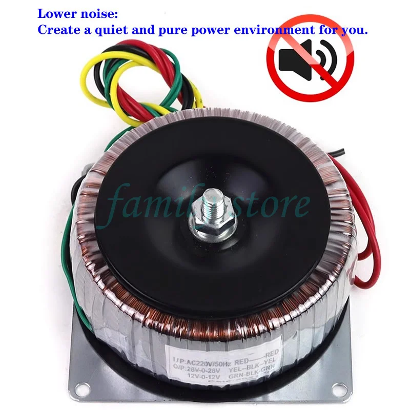 Transformateur toroïdal 800W 220V à 63V/15V, isolation basse équence, monophasé, amplificateur en cuivre pur pour bétail  44