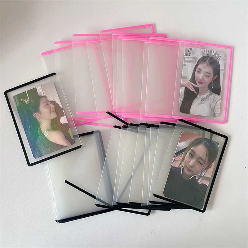 

Жесткий футляр для карт B8 Photocard Polco Kpop Guka прозрачный без кислоты-без ПК Жесткий 3-дюймовый фотостикер DIY защитная пленка