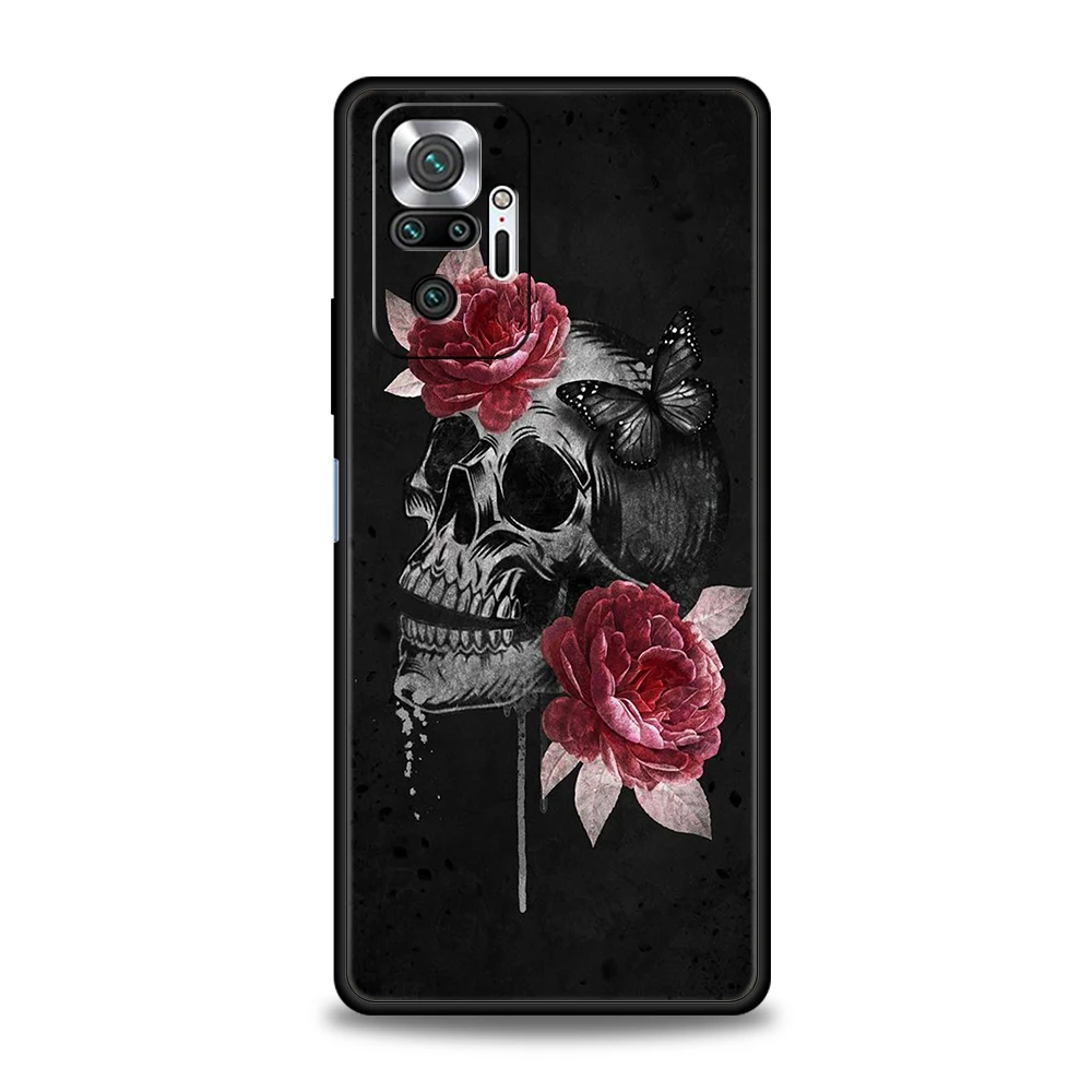 Stylish Skull Silicone Phone Case - Fashionable Protective Cover