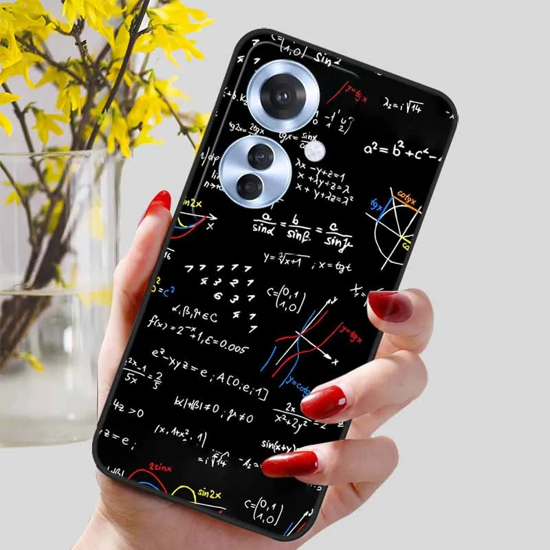 Black Marble Print Silicone Phone Cover - Fashionable Protective Shell and Soft TPU Case