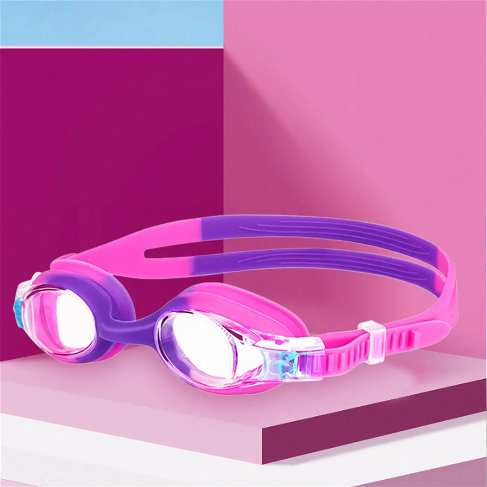 

Детские очки для плавания унисекс, незапотевающие плавательные очки с УФ-защитой для малышей, для мальчиков и девочек