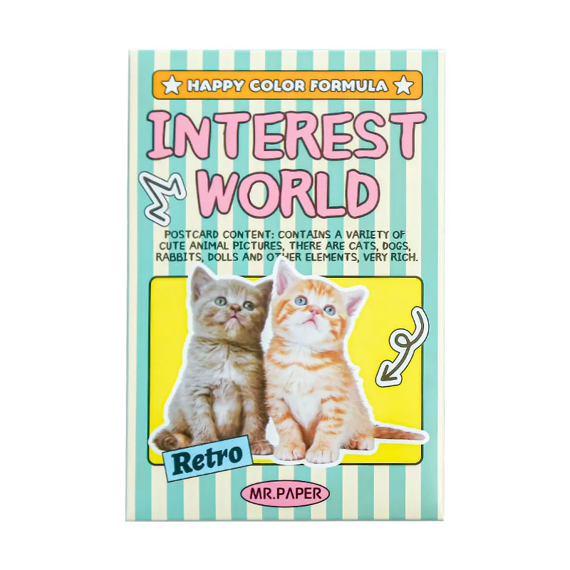 

30 шт./набор, поздравительные открытки «Счастливый Цвет»