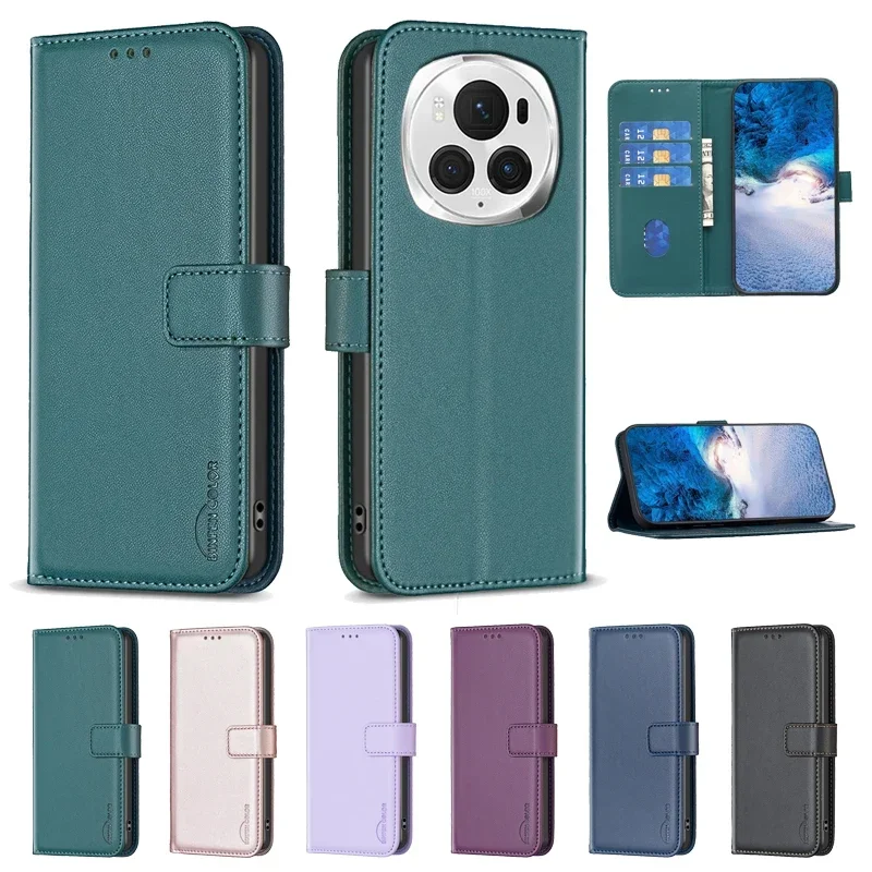 Per Honor Magic6 Lite Custodia A Portafoglio In Pelle Flip Case On Per Huawei Honor Magic 6 Pro Magic6 Lite 6Pro 6 Lite Coque Fundas Shell