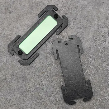 Tactical Molle Noctilucent Molle Accessories Backpack Gear Compatible EDC Survival Kit Mark Plate Outdoor Tools Plastic 3