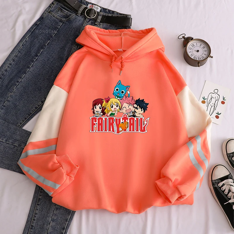 Fairy Tail Japan Anime Harajuku Hoodies Winter Casual Pullover