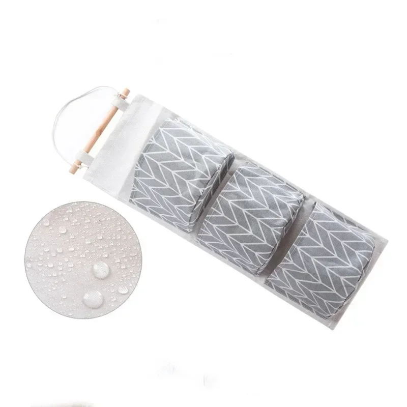 Hanging Storage Organizer Hanging Storage Bag Wall Mounted Organizer 3 Pockets Hanging Organizers Waterproof Wall Mounted Closet Organizer Bear Flamingo Sundries Bags