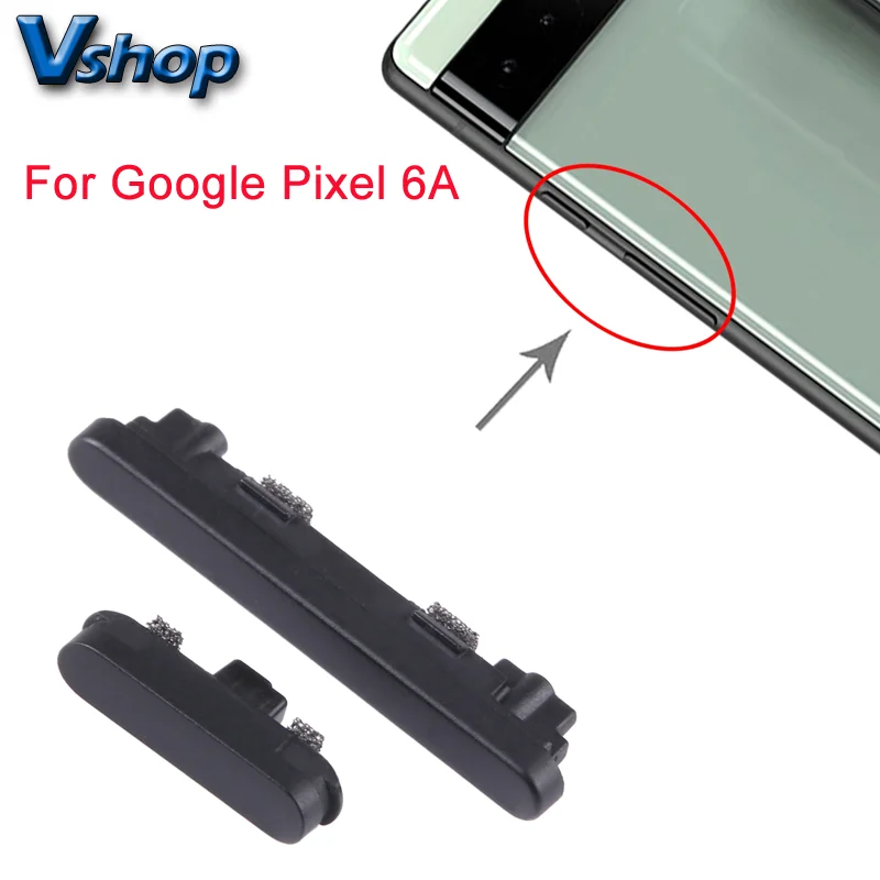 For Google Pixel 6A Power Button + Volume Control Button Mobile Phone Replacement Parts