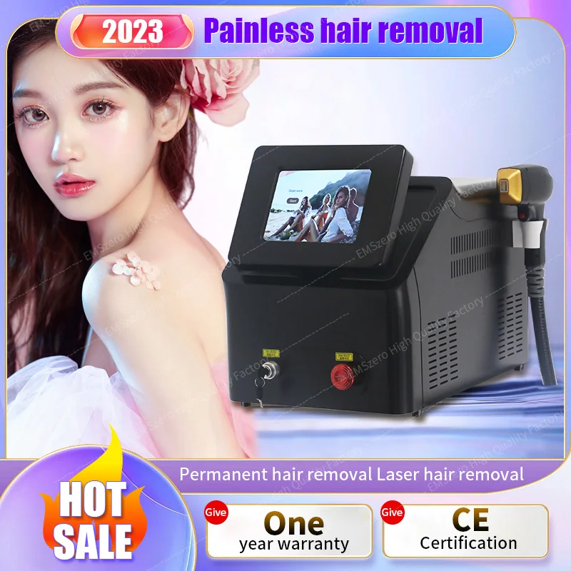 2024 New Arrival 808nm Diode Laser Hair Removal Machine Permanent Painless Hair Removal With Skin whiting Laser Epilator new arrival laser facial rejuvenation machine handheld flashes spar parts ipl hair removal system ce certification