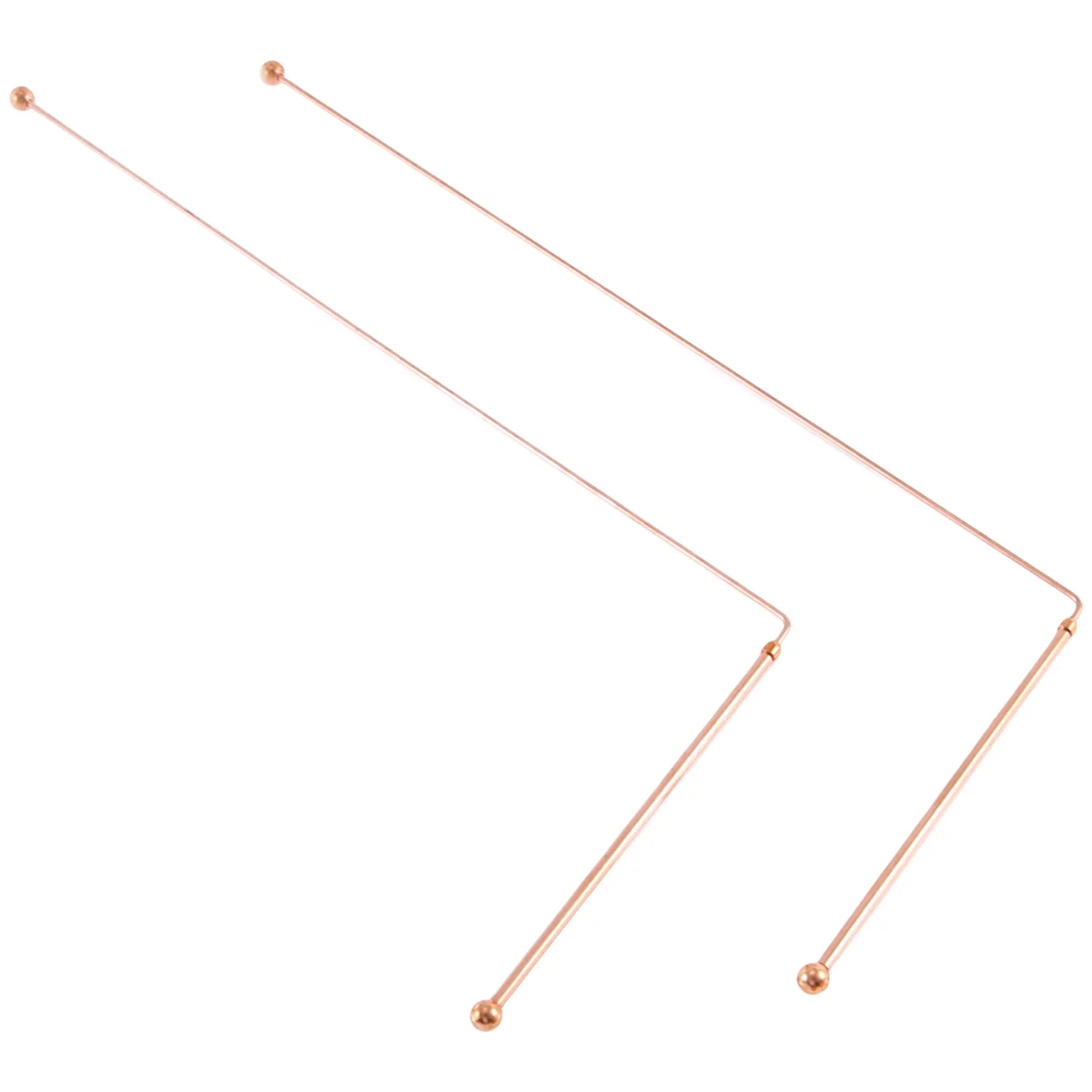 A62T-Copper Dowsing Rods-99.9% Pure Copper 2PCS Divining Rods Energy Water Witching Detector