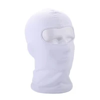 Outdoor Full Face Mask Spandex Balaclava Thin Motorcycle Cycling Ski CS Mask white 2