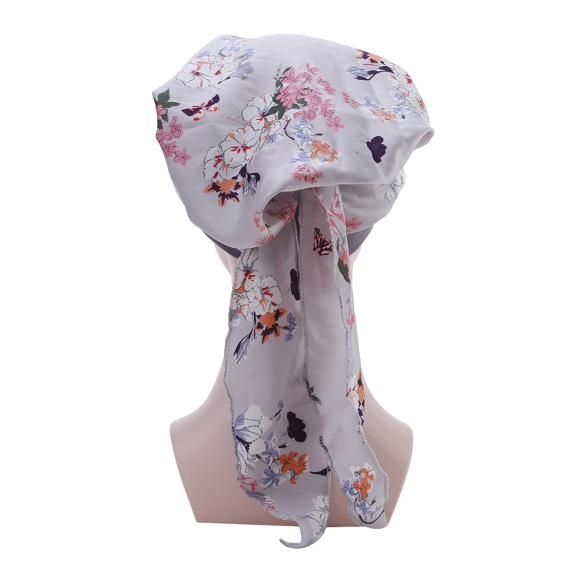 Lady Women Hat Chemo Cap Muslim Braid Head Scarf Turban Head Wrap Cover Ramadan Hair Loss Islamic Headwear Arab Fashion 5