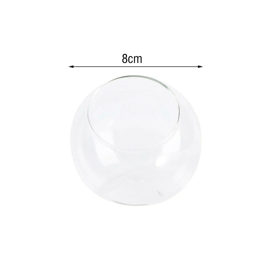 

8/10/12/15CM Clear Glass Ball Vase Micro Landscape Succulent Plant Terrarium Container Flower Pots Home Decor Vase Decoration