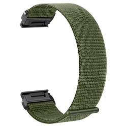 Enhanced Nylon Easy Fit Strap for Garmin Watches - Quick Release Bracelet Belt (Green)
