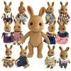 1:12 Forest Animal Family Dolls Accessories Doll Clothes for Rabbit Cat Bear Plush Toys Soft Dress Skirt Play House for Gifts 1