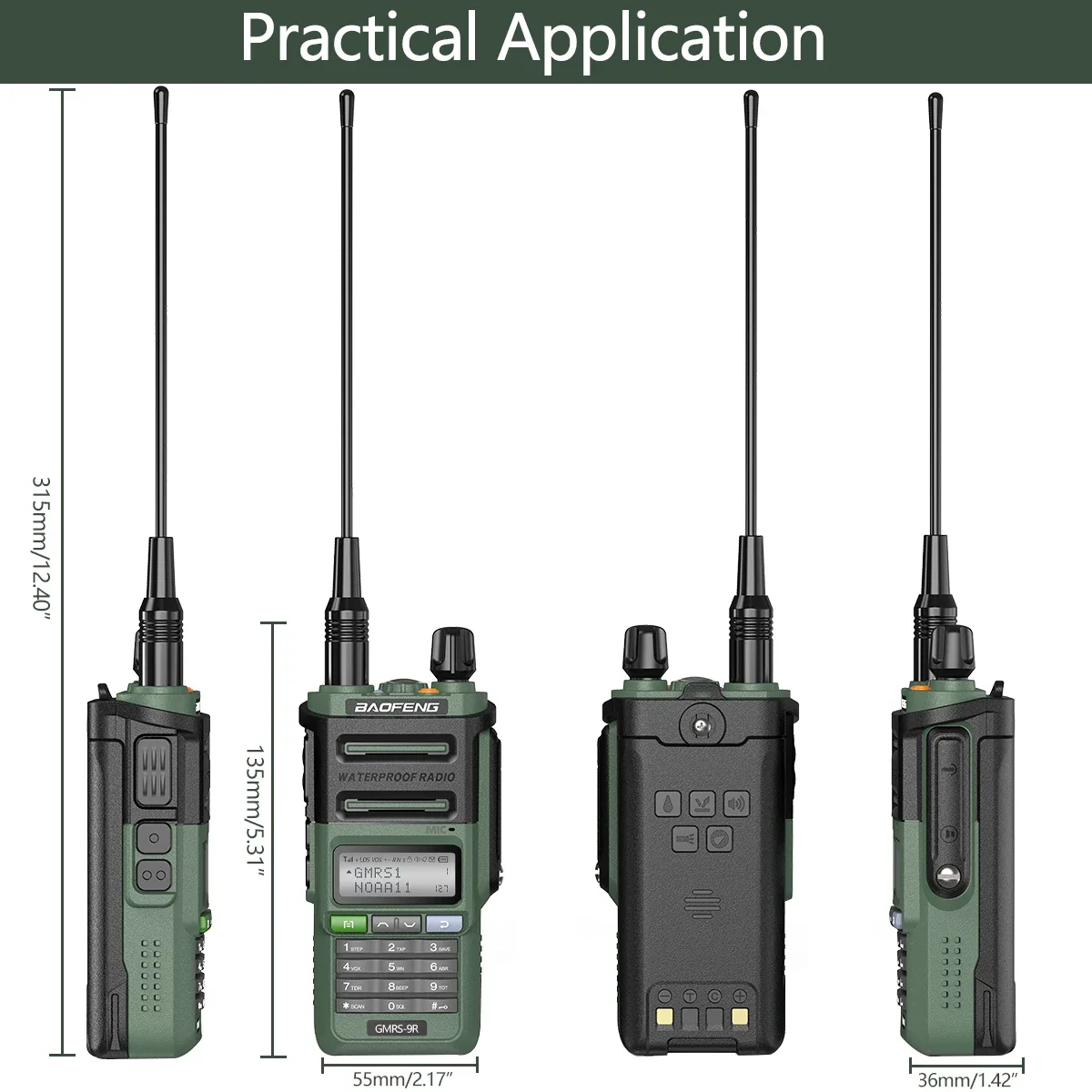 Рисунок 5 - Baofeng GMRS-9R WalkieTalkie IP67