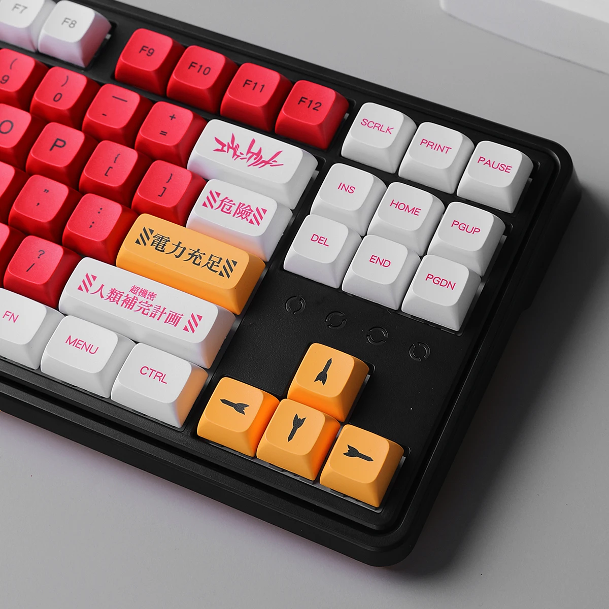 EVA Series XDA PBT Keycaps - 134 Piece ISO Layout Set with Dye-Sublimation