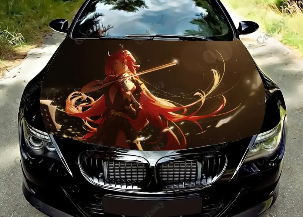 

Surtr Arknights Anime Girl Car Hood Decal Car Decals Vinyl Sticker Graphic Wrap Decal Truck Decal Truck Graphic Bonnet Decals