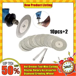 Disque de Coupe Circulaire Rotative pour Lame de Scie Dremel Mini, Accessoires avec Outil de Roue de Meulage en Diamant Abrasif 