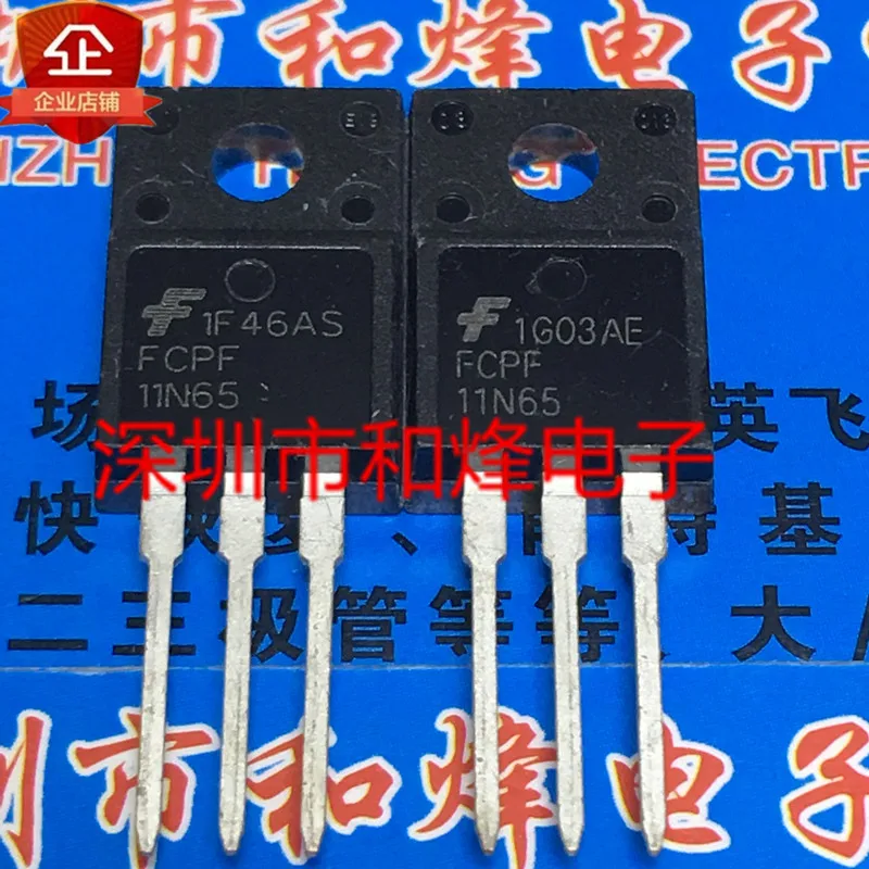 

Оригинальный 6 шт./партия FCPF11N65 TO-220F 11A 650V