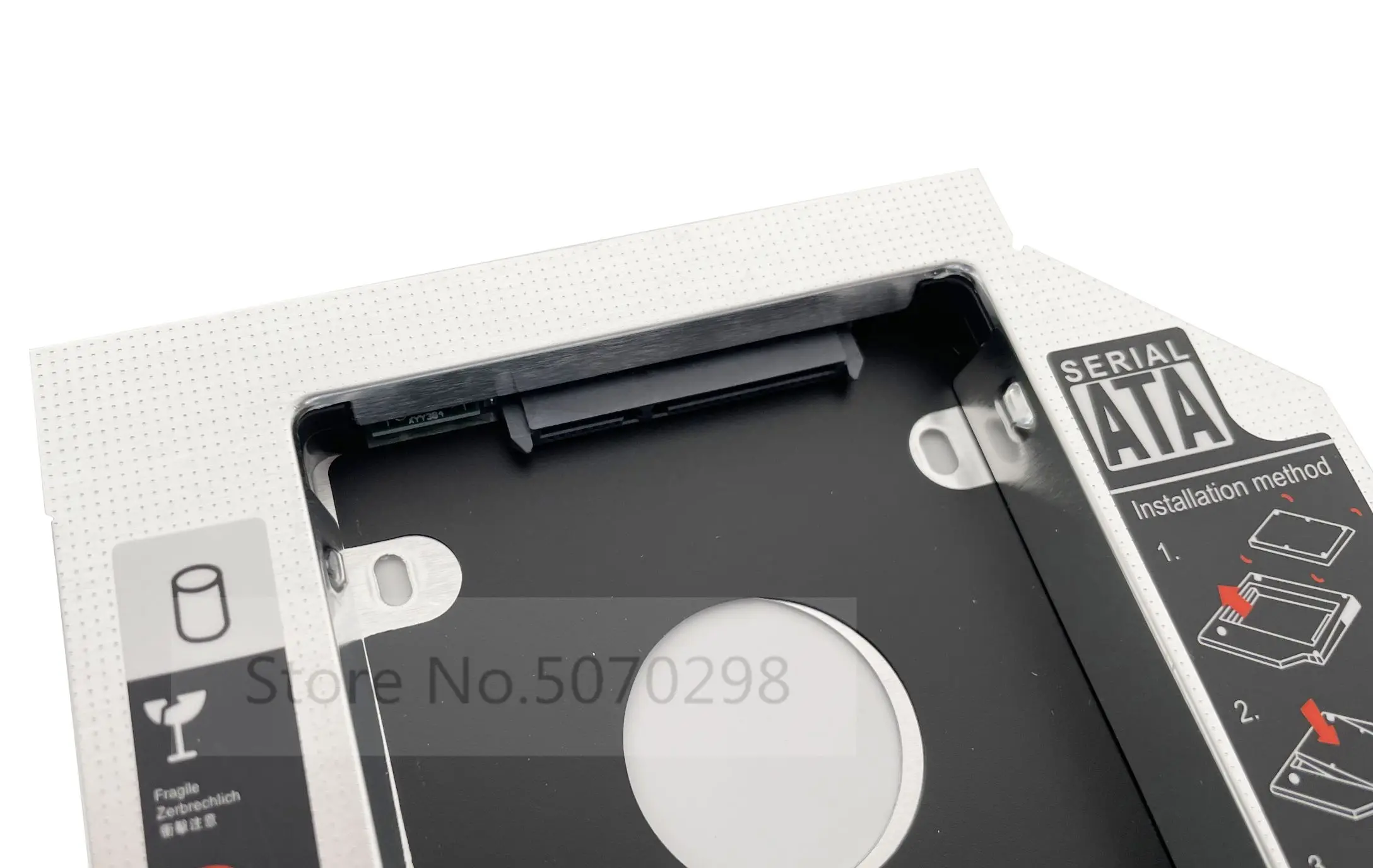 SATA 2nd Second HDD SSD Hard Drive Optical bay Caddy Frame