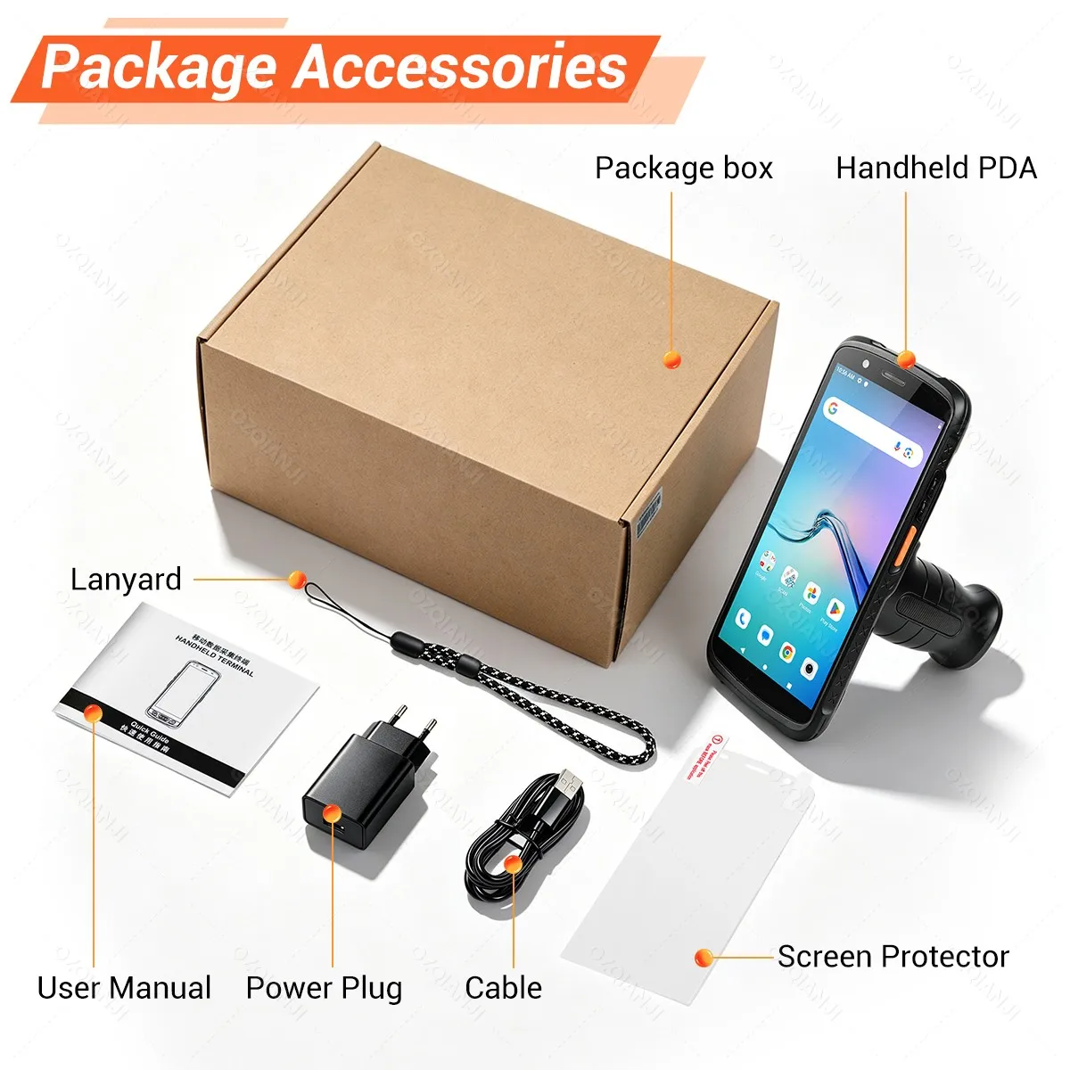 ? 안드로이드 15 러기드 PDA 제브라 SE4710 2D 바코드 스캐너 핸드헬드 터미널 (그립, NFC, 충전기, 카드 홀더 옵션) 창고용