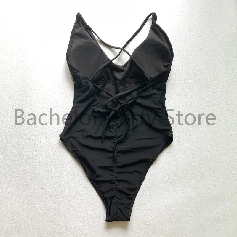 Description Picture 4 of itemSexy One Piece Swimsuit Women Swimwear Custom text Thong Bikini Bathing Suit maillot de bain femme Padded Swimming Suit femme