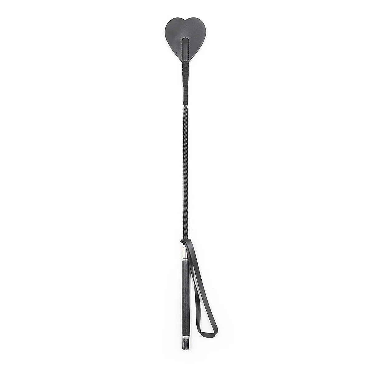 Riding Crop Whip Sex Toy 54CM BDSM Spanking Heart Paddle Slap Slave Flogger Fetish PU Leather Porn Adult Games