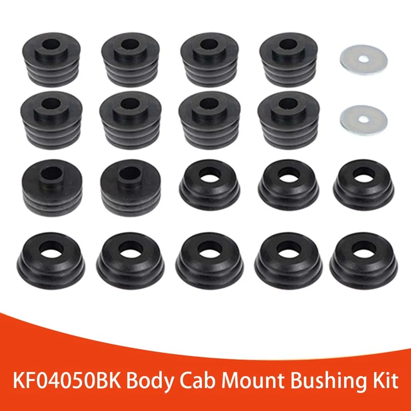 

Body Cab Mount Bushing Kit Parts Accessories For Ford F250 F350 2WD/4WD 1999-2016 Super Duty KF04050BK