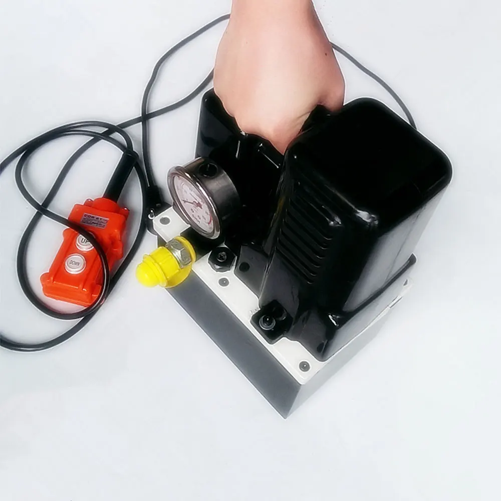 1200W 2L Mini Portable Electric Hydraulic Pump Station Oil Pressure Measuring Tool Hydraulic Oil High Pressure Pump
