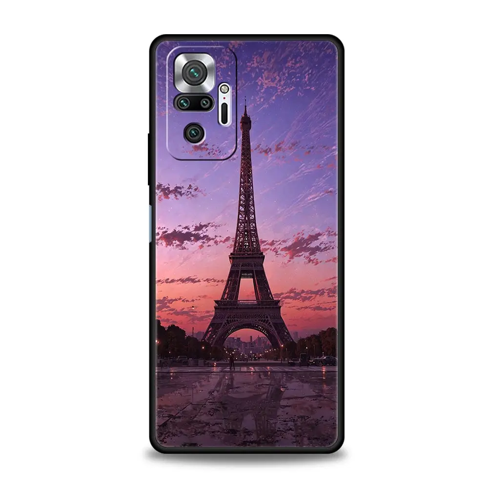 Eiffel Tower Red Umbrella Soft TPU Phone Case
