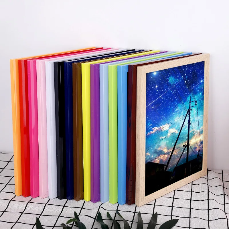 

87118 picture imitation wood 7-inch pendulum children's art color 4K8 open frame a generation