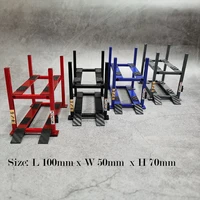 1/64 Model Car Repair 2 Levels Lifter Machine Garage Model Car Display Tools 1