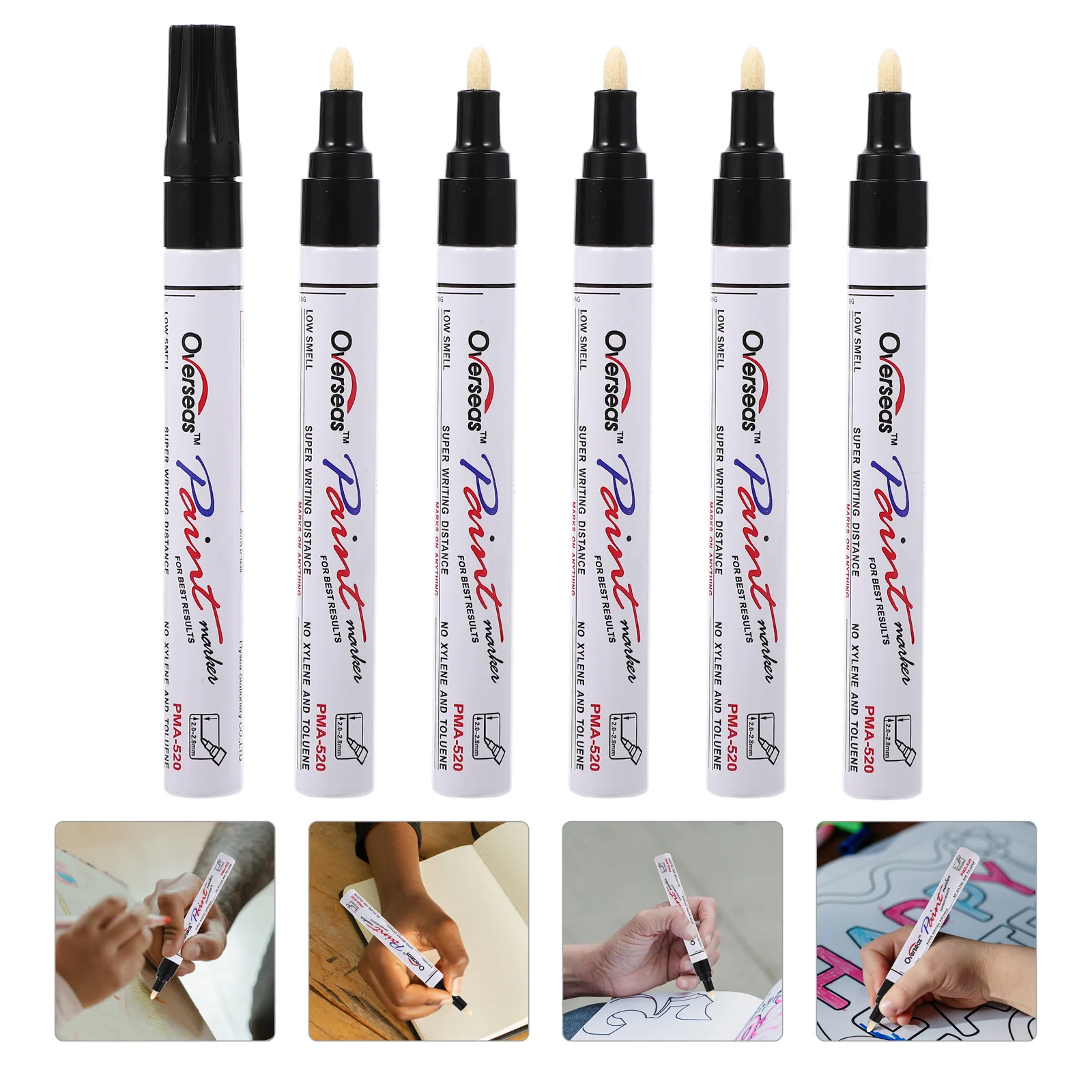 

Paint Pens Kids Colored Painting Marker Pens Art Crafting Paint Pens tire touch-up pen car paint pen DIY tire graffiti pen