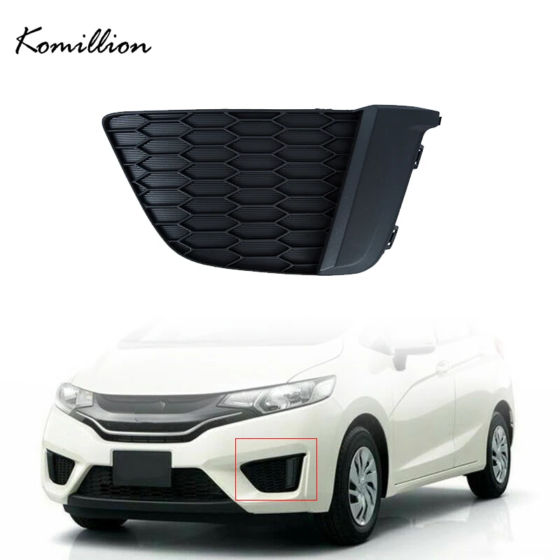 

Car Front Lower Bumper Fog Lamp Grille Bezel Foglight Panel Cover for Honda FIT/Jazz 5Door Hatchback 2015 2016 2017 Pre-facelift