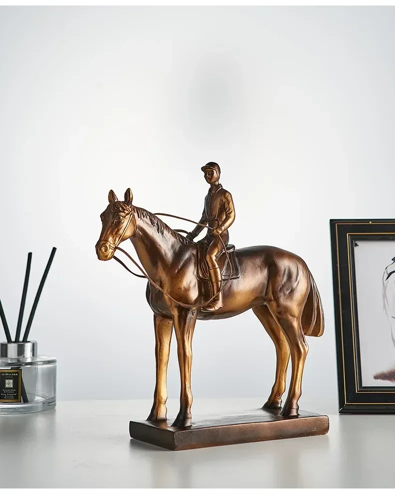 New Classical Equestrian Figurine Home Decor