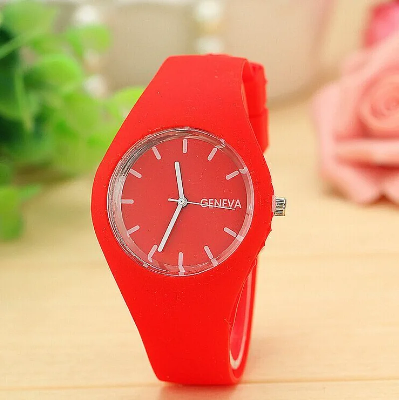 

Casual Simple Style Jelly Quartz-watch Silicone Strap Ladies Bracelet Watch Perfect Gift Watches for Women Relojes Hombre