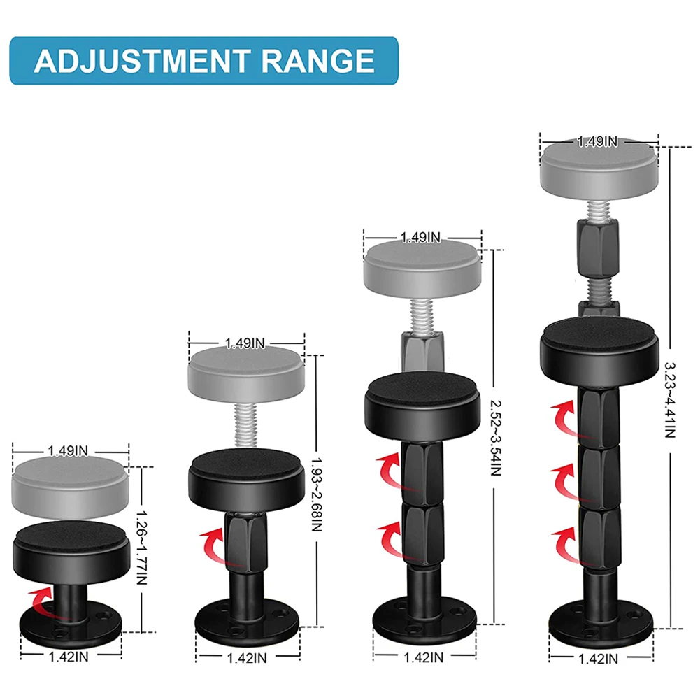 

Headboard Bed Frame Stopper Cabinet Fixing Furniture Holder Metal Replacement Threaded Tools Adjustable Anti-Shake