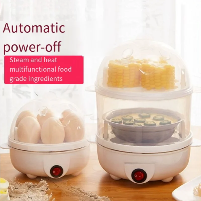 Mini multi-functional double-layer steamed corn egg steamer and egg cooker is a breakfast artifact for lazy people at home egg cooker electric egg cooker