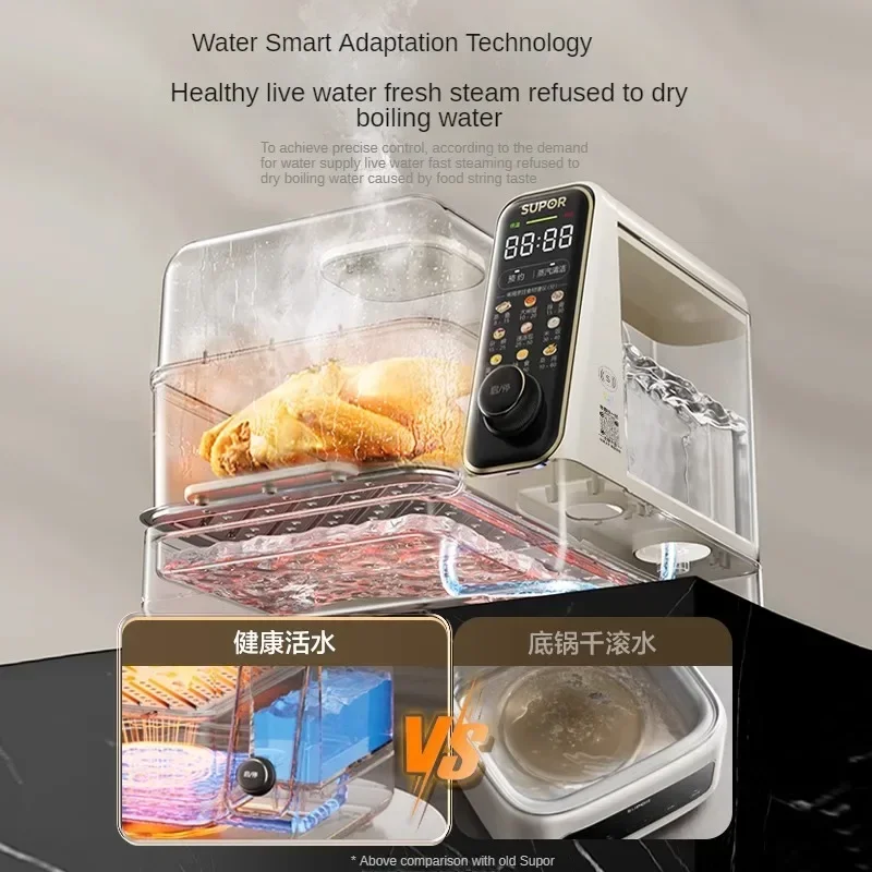 Supor Electric Steamer Multi-functional Household Multi-layer Large-capacity Fully Automatic Intelligent Reservation 4