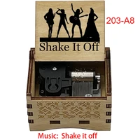 Shake it Off Handmade Wind Up Wooden Music Box for Girlfriend Boyfriend Husband Wife Christmas Gift 2