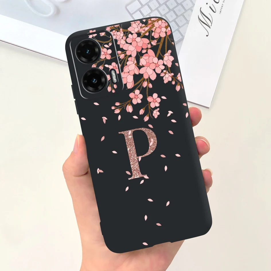 Chic Crown Letters Soft Silicone Back Cover for Moto G35 5G - 2024 Edition