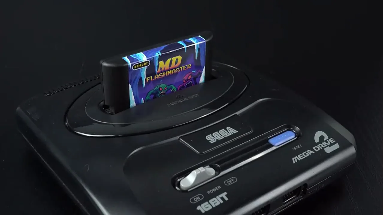 MD Flashmaster Card Rewritable 4MB Storage 32KB Fram For Sega 
