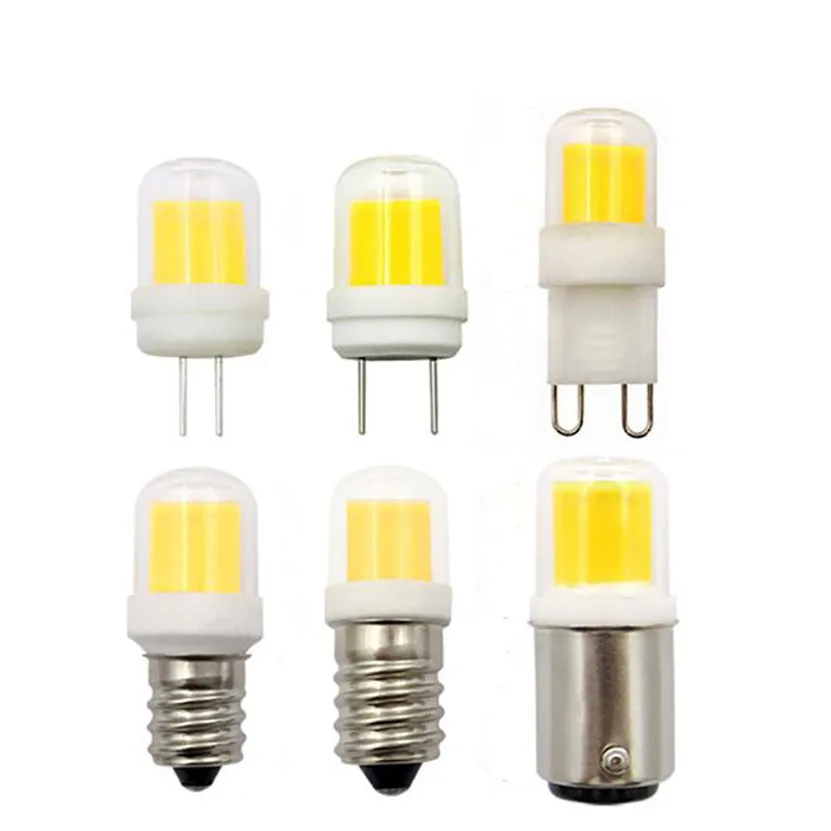 1PCS DIMMABLE BA15D G9 E11 E14 LED 전구 5W AC 12V 110V 220V COB 1511 샹들리에 재봉틀에 대 한 LED 램프