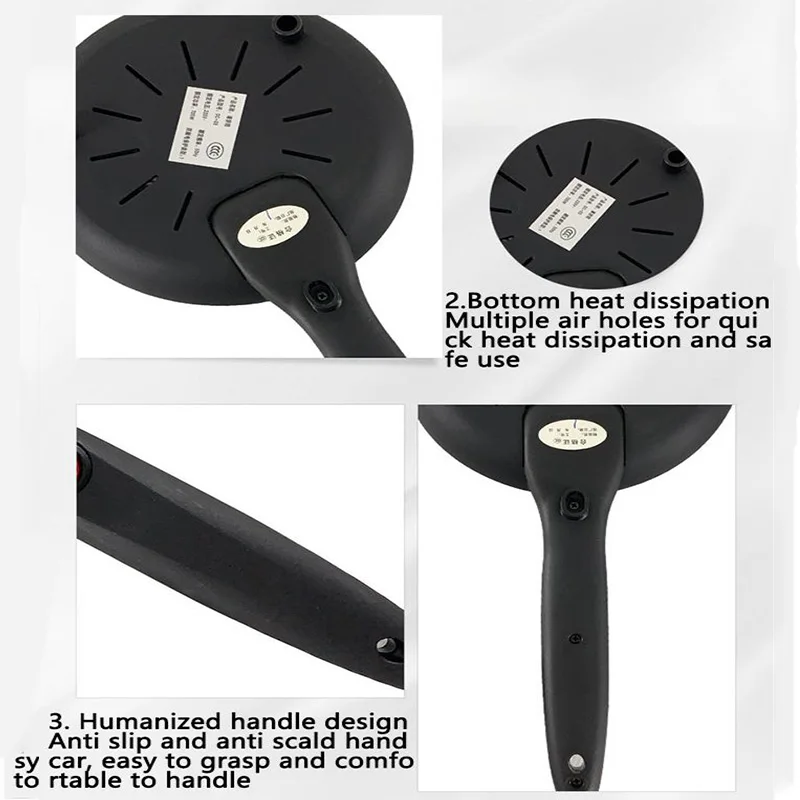 Anti-Scald Handle Electric Crepe Maker 20cm Non-Stick Baking Frying Pan Griddle Kitchen Pancake Appliance Cooking Machine 4