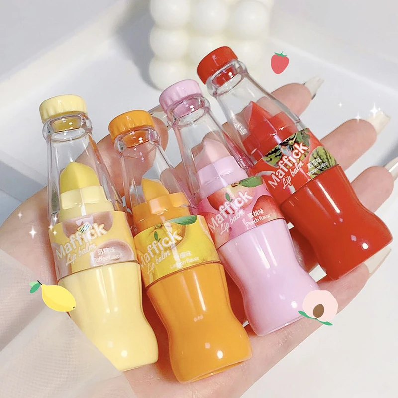 Soda Bottle Styling Lip Balm Lip Oil Moisturizing Clear Mirror