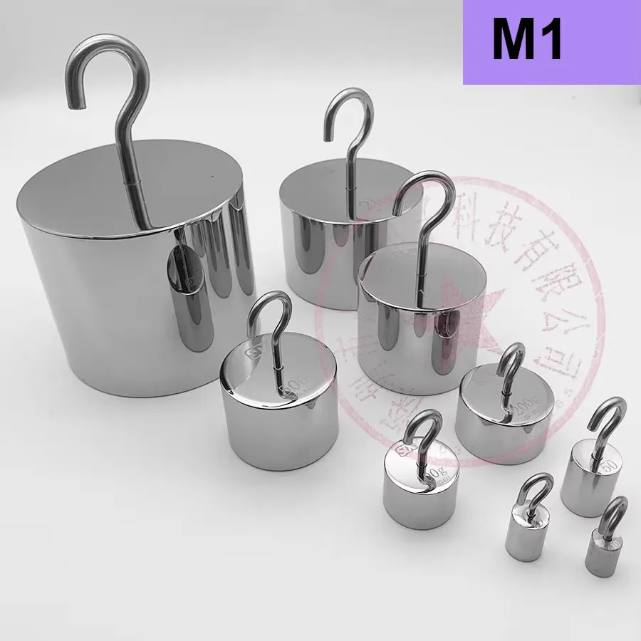 M1 Single Hook Weight 10g-2kg Standard Counterweight Stainless Steel Calibration Balance Electronic Scale With Hook