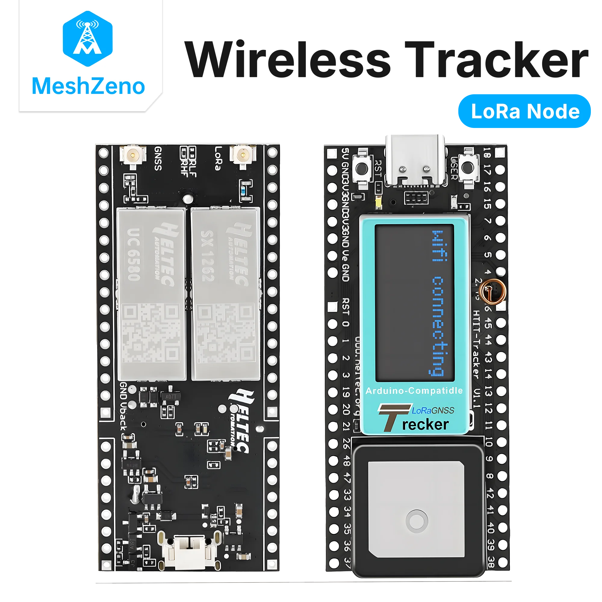 Heltec LoRa GPS Wireless Tracker with Bluetooth, Low Power Design for Asset Tracking and IoT Monitoring