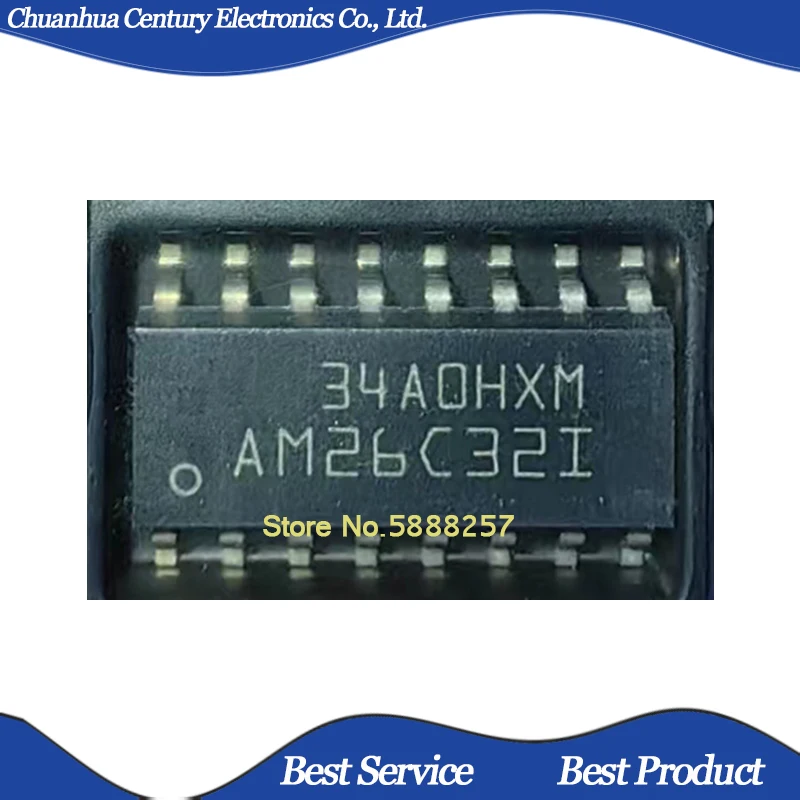 

5 Pcs/Lot AM26C32I AM26C321 AM26C32IDR SOP16 New and Original In Stock
