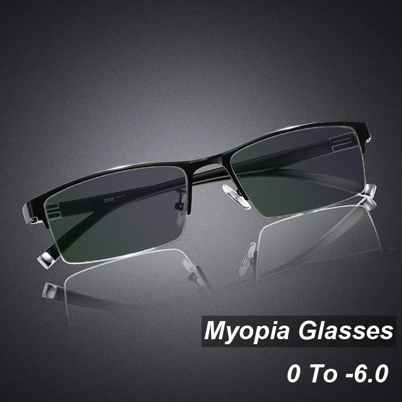 

Unisex Finished Photochromic Nearsighted Glasses Fashion Luxury Women Myopia Eyeglasses Optical Minus Eyewear Diopter 0 To -6.0