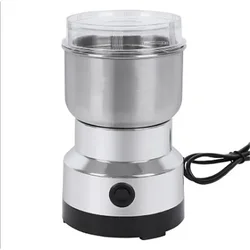 High Power Multifunctional Electric Grinder for Coffee, Nuts, Spices, and Grains (WHITE)